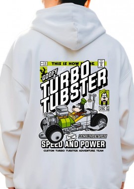 Hoodie Goofys Turbo Tubster Pop Culture White