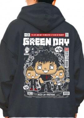 Pop Culture - Hoodie Green Day Pop Culture Black