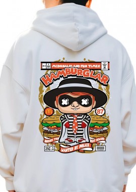 Pop Culture - Hoodie Hamburglar Pop Culture White