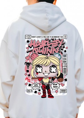 Pop Culture - Hoodie Harley Quinn Pop Culture White