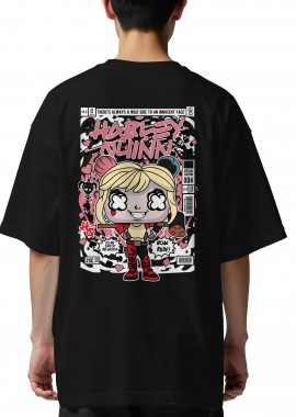 Oversized T-Shirt Harley Quinn Pop Culture Black