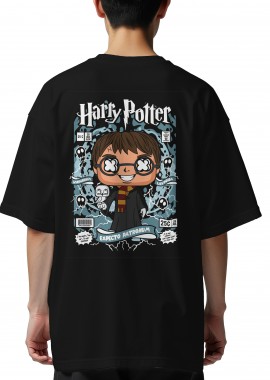 Pop Culture - Oversized T-Shirt Harry Potter Pop Culture Black