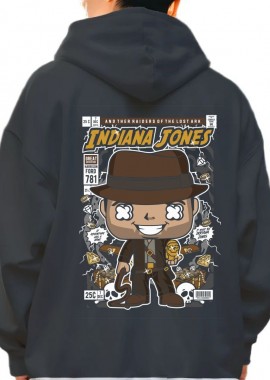 Hoodie Indiana Jones Pop Culture Black