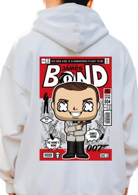Pop Culture - Hoodie James Bond Pop Culture White