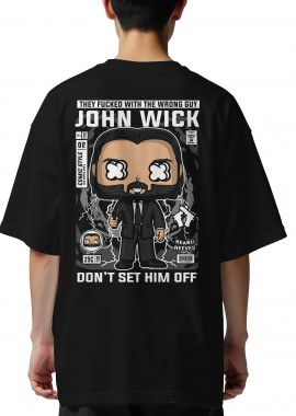 Pop Culture - Oversized T-Shirt John Wick Pop Culture Black