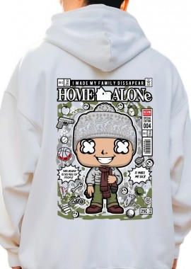 Hoodie Kevin Home Alone Pop Culture White