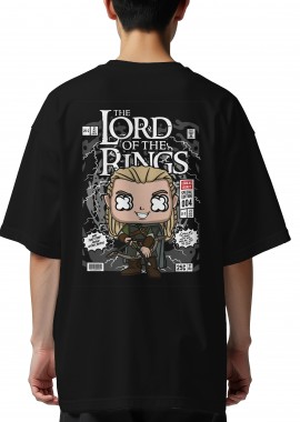 Pop Culture - Oversized T-Shirt Legolas Lord Of The Rings Pop Culture Black