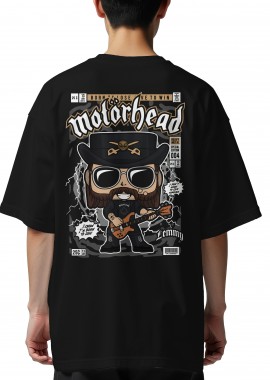 Oversized T-Shirt Lemmy Killmister Motorhead Pop Culture Black