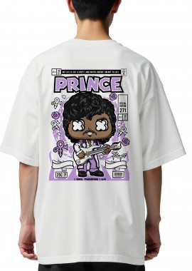 Pop Culture - Oversized T-Shirt Prince Pop Culture White