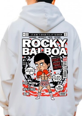 Pop Culture - Hoodie Rocky Balboa Pop Culture White