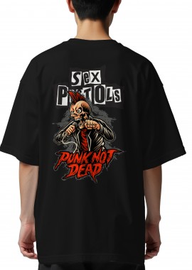 Rock Avenue - Oversized T-Shirt Sex Pistols Punk Not Dead Rock Avenue Black