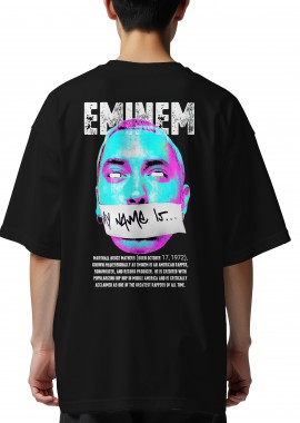 Oversized T-Shirt Shady Pop Culture Black