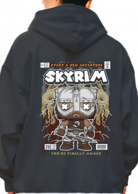 Pop Culture - Hoodie Skyrim Pop Culture Black