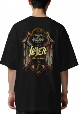 Rock Avenue - Oversized T-Shirt Slayer Rock Avenue Black