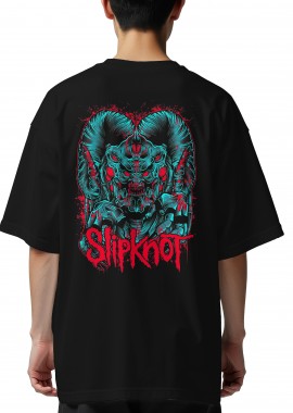 Oversized T-Shirt Slipknot Rock Avenue Black