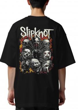 Rock Avenue - Oversized T-Shirt Slipknot2 Rock Avenue Black
