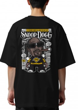 Pop Culture - Oversized T-Shirt Snoop Dog Pop Culture Black