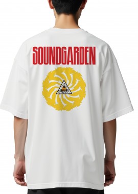 Rock Avenue - Oversized T-Shirt Soundgarden Bad Motor Finger Rock Avenue White