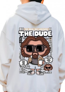 Pop Culture - Hoodie The Dude Pop Culture White