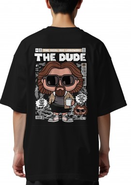 Oversized T-Shirt The Dude Pop Culture Black