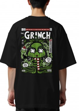 Pop Culture - Oversized T-Shirt The Grinch Pop Culture Black