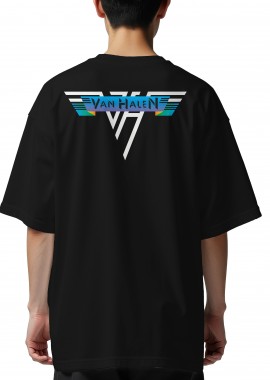 Rock Avenue - Oversized T-Shirt Van Halen One Logo Art Rock Avenue Black