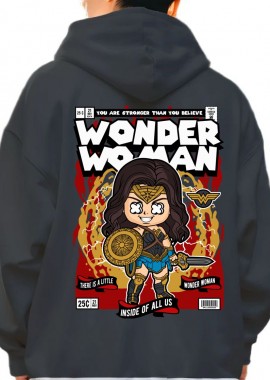 Hoodie Wonder Woman Pop Culture Black