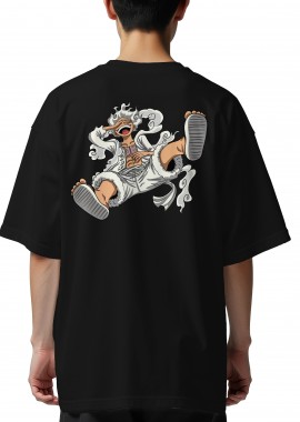 Pop Culture - Oversized T-Shirt Monkey D Luffy II Pop Culture Black