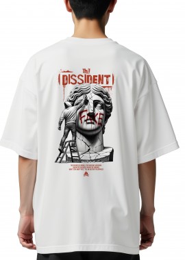 Pop Culture - Oversized T-Shirt The Dissident Pop Culture White