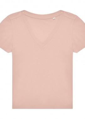 B & C - Γυναικείο T-Shirt με V E150 B & C 04042437 Soft Rose