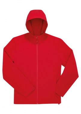 B & C - Softshell Μπουφάν με Κουκούλα Reset 3Lr 46042400 B & C Red