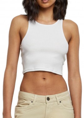 Urban Classics - Γυναικείο Cropped Rib Top TB1498-00220 Urban Classics White