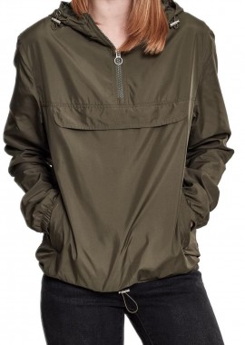 Urban Classics - Γυναικείο Μπουφάν Pull Over TB2013-00551 Urban Classics Dark Olive