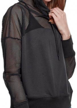 Urban Classics - Γυναικείο Φούτερ Δίχτυ TB2027 Urban Classics Black