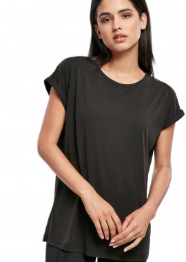 Γυναικείο T-shirt Modal Extended Shoulder TB4092 Urban Classics Black