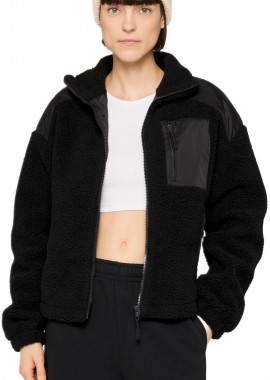 Urban Classics - Γυναικείο Μπουφάν Sherpa Mix Jacket TB6068-00007 Urban Classics Black