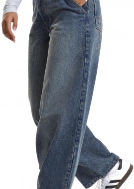 Urban Classics - Γυναικείο Τζιν Παντελόνι Tapered Baggy TB7099-17835 Urban Classics Dirty Washed