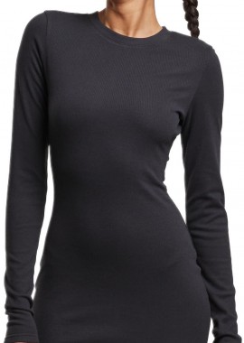 Γυναικείο Φόρεμα Cozy Rib Jersey TB7784 Urban Classics Black