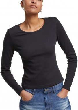Urban Classics - Γυναικεία Μακρυμάνικη Μπλούζα Ladies Heat Slim TB7786 Urban Classics Black