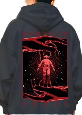 Pop Culture - Hoodie Space Graphic Pop Culture Black