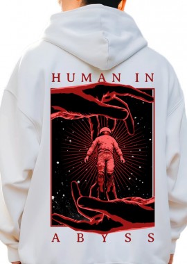 Pop Culture - Hoodie Space Graphic Pop Culture White