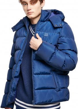 Urban Classics - Μπουφάν Puffer με Κουκούλα TB1807-04008 Urban Classics spaceblue