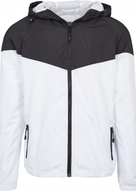 Urban Classics - Αντιανεμικό Μπουφάν 2-Tone Tech Windrunner TB2107 Urban Classics blk/wht
