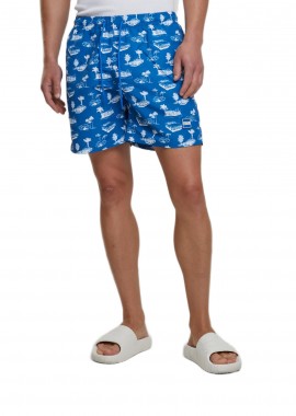 Μαγιό TB2679 Urban Classics brightblue/white