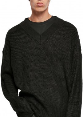 Πουλόβερ V-Neck TB5548-00007 Urban Classics Black