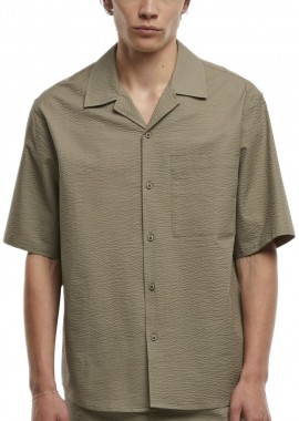 Κοντομάνικο Πουκάμισο Relaxed Seersucker TB6409-18328 Urban Classics paleolive