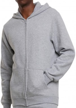 Ζακέτα Φούτερ με Κουκούλα TB8003 Urban Classics Heathergrey