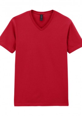 Gildan - Ανδρικό T-Shirt με Λαιμόκοψη V 64V00 Gildan Softstyle Cherry Red
