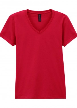 Gildan - Γυναικείο T-Shirt Softstyle V-Neck 64V00L Gildan Cherry Red