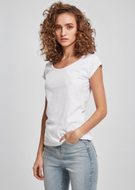 Γυναικείο T-shirt Back Cut BY035 Build Your Brand White